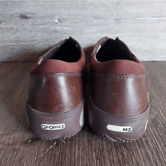 Merrell Encore Q2 Moc Brown Leather Walking Shoes 9 - Picture 5 of 8